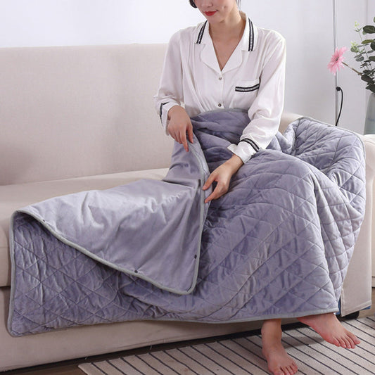 Soft Plush Electric Heated Blanket with Adjustable Warmth - Glamry