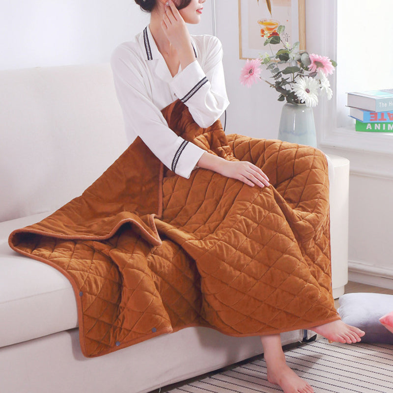Soft Plush Electric Heated Blanket with Adjustable Warmth