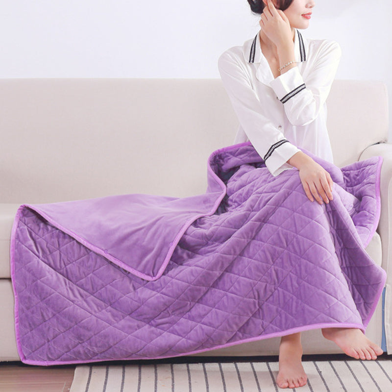 Soft Plush Electric Heated Blanket with Adjustable Warmth