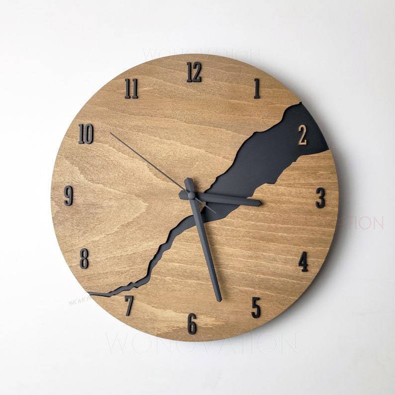 Rustic Wood Wall Clock for Cozy Home Decor - Glamry