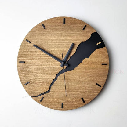 Rustic Wood Wall Clock for Cozy Home Decor