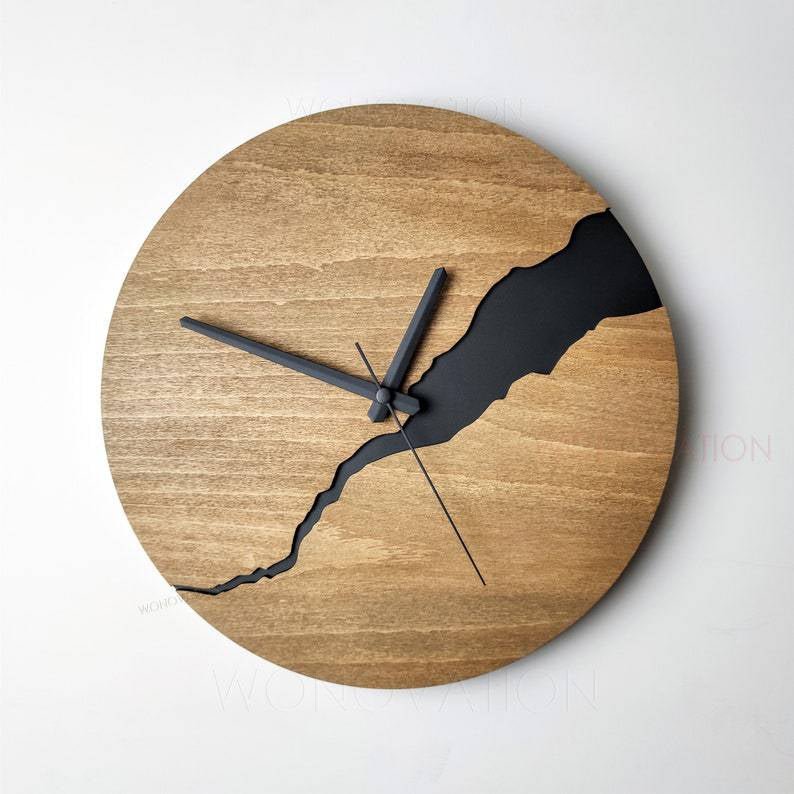 Rustic Wood Wall Clock for Cozy Home Decor