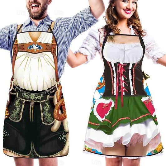 Fun Oktoberfest Aprons for Him and Her - Glamry