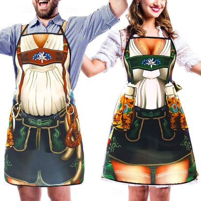 Fun Oktoberfest Aprons for Him and Her