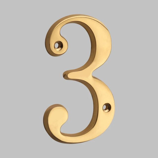 Luxury Brass Home Address Numbers