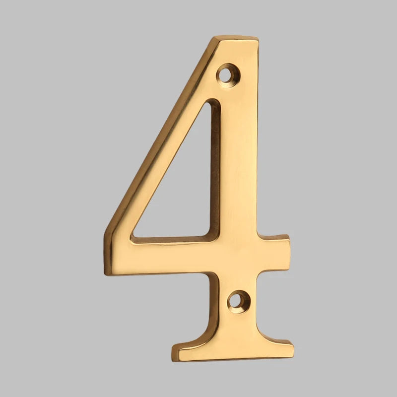 Luxury Brass Home Address Numbers