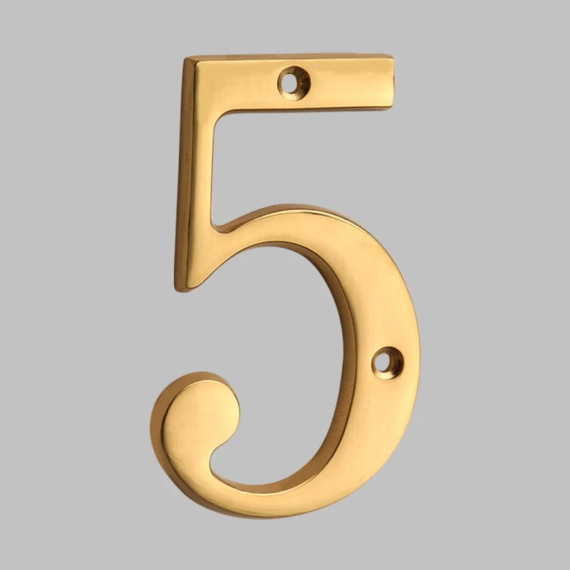 Luxury Brass Home Address Numbers