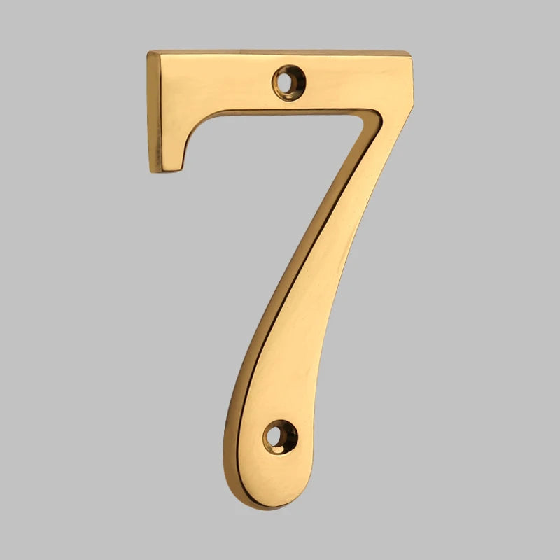 Luxury Brass Home Address Numbers