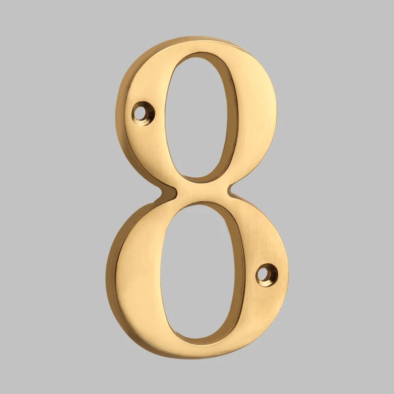 Luxury Brass Home Address Numbers