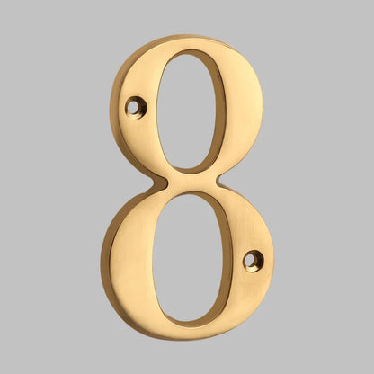 Luxury Brass Home Address Numbers