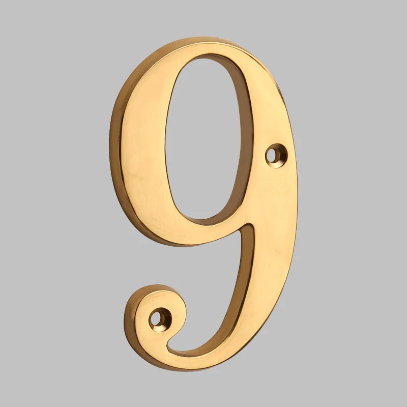 Luxury Brass Home Address Numbers