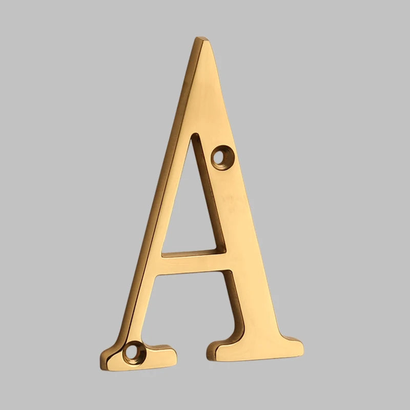 Luxury Brass Home Address Numbers