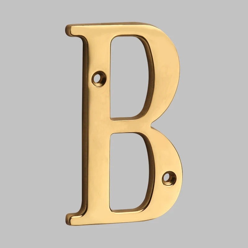 Luxury Brass Home Address Numbers
