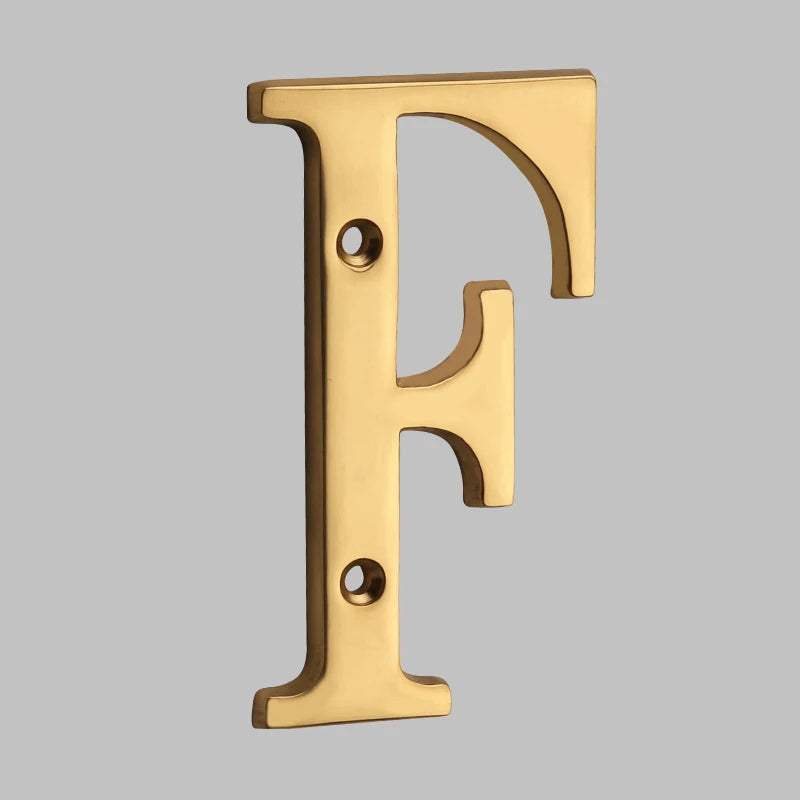 Luxury Brass Home Address Numbers