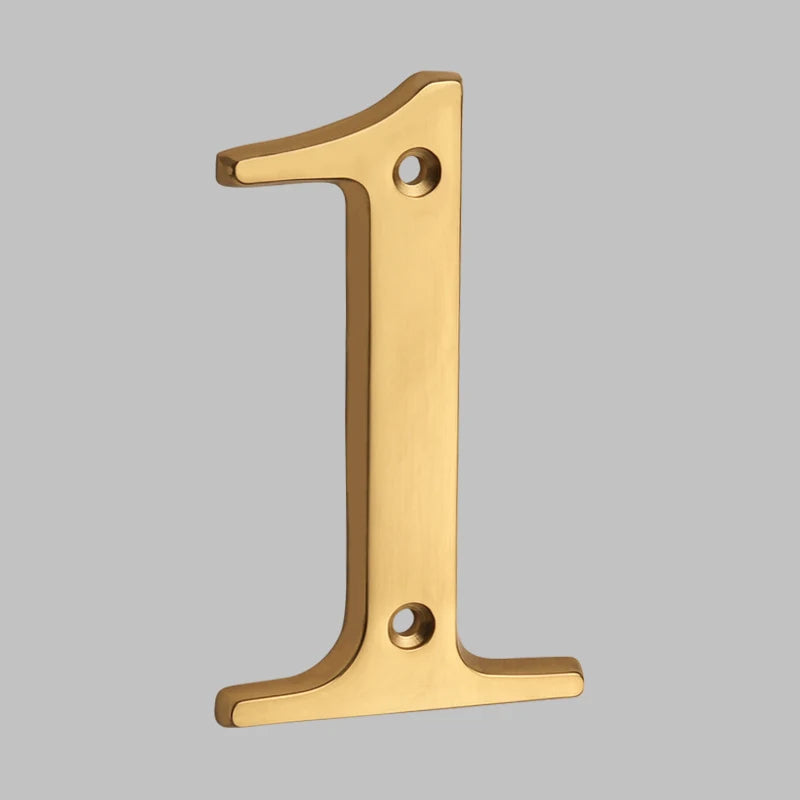 Luxury Brass Home Address Numbers
