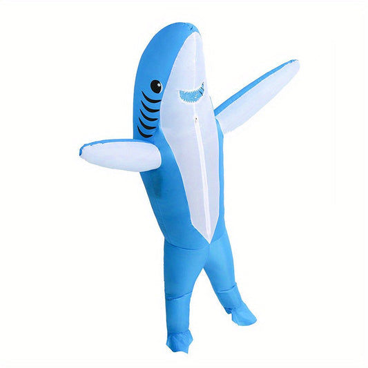 Comical Mens Womens Shark Halloween Onesie - Glamry