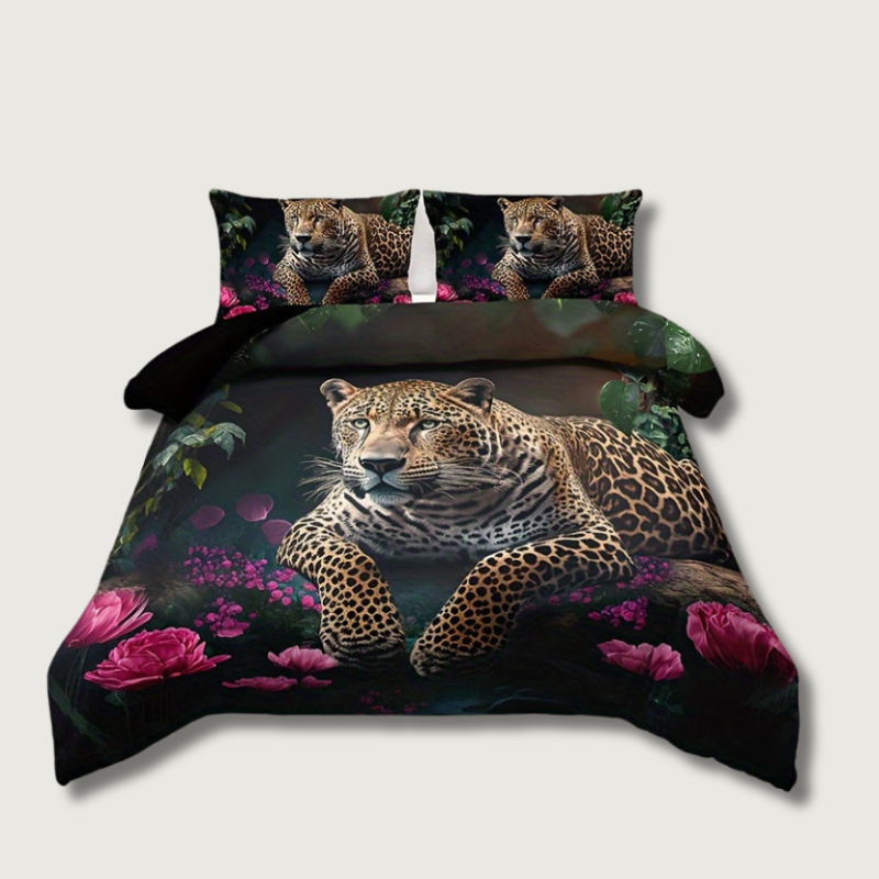 Vibrant Zoo Print Bed Sheet Set - Glamry