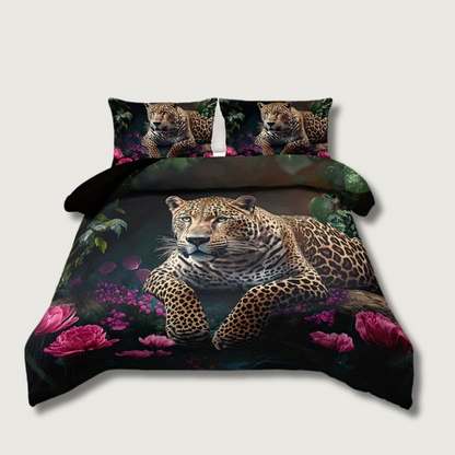 Vibrant Zoo Print Bed Sheet Set - Glamry