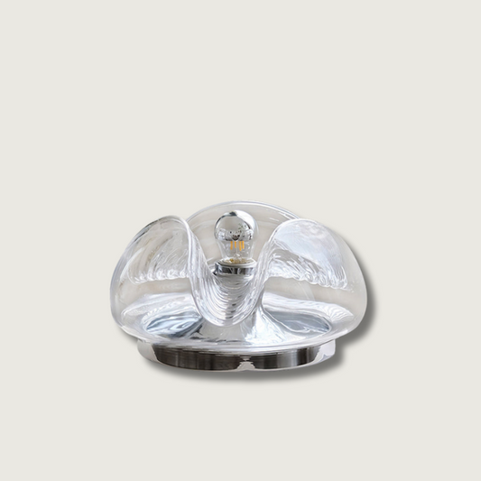Sleek Glass Wave Table Lamp - Glamry