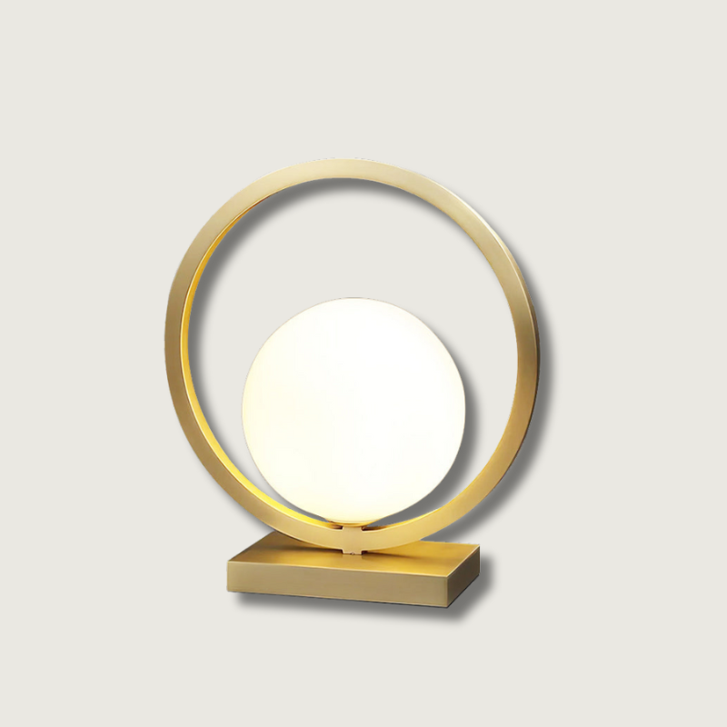 Elegant Brass Table Lamp with Warm Glow Lighting - Glamry