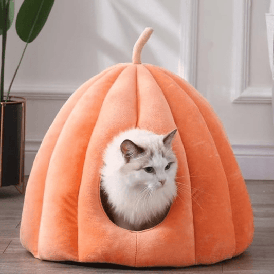 Warm Plush Cat Bed for Winter Comfort - Glamry