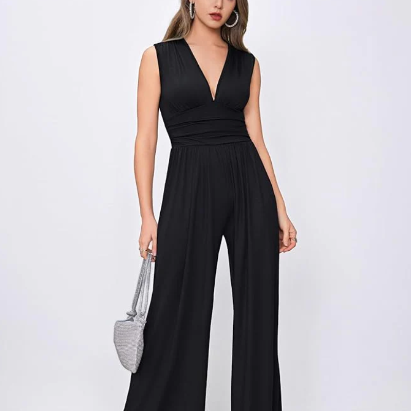 Stylish Wide Leg Jumpsuit for Special Events - Glamry