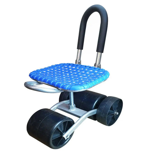 Comfortable Adjustable Garden Seat with 360° Swivel - Glamry