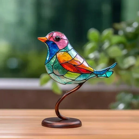 Colorful Stained Glass Decorative Table Lamp - Glamry