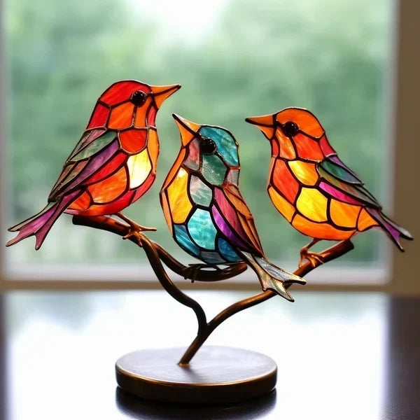 Colorful Stained Glass Decorative Table Lamp