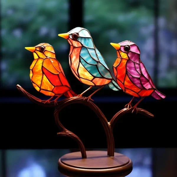 Colorful Stained Glass Decorative Table Lamp