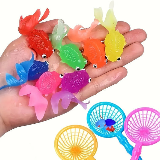 Fun Rubber Swim Bath Toys 12-Pack for Kids - Glamry