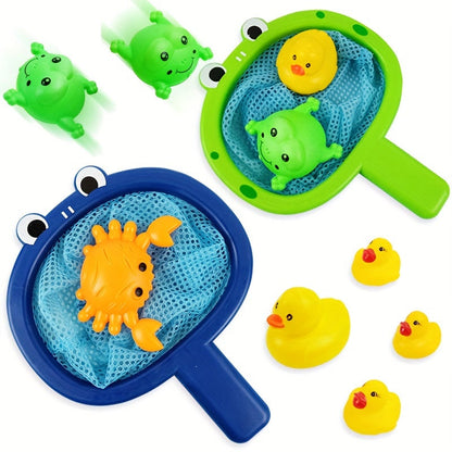 Fun Bath Fishing Toy Set for Kids with Net