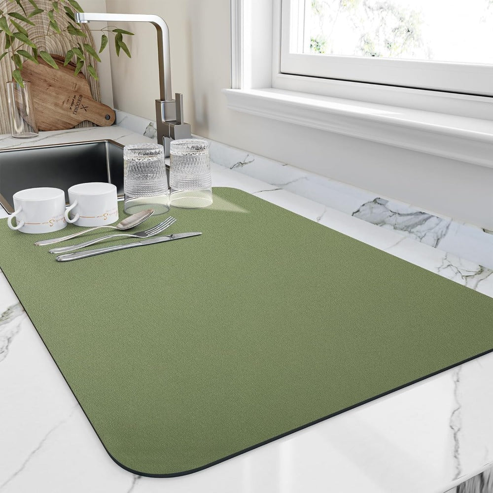 QuickDry Kitchen Counter Dish Mat