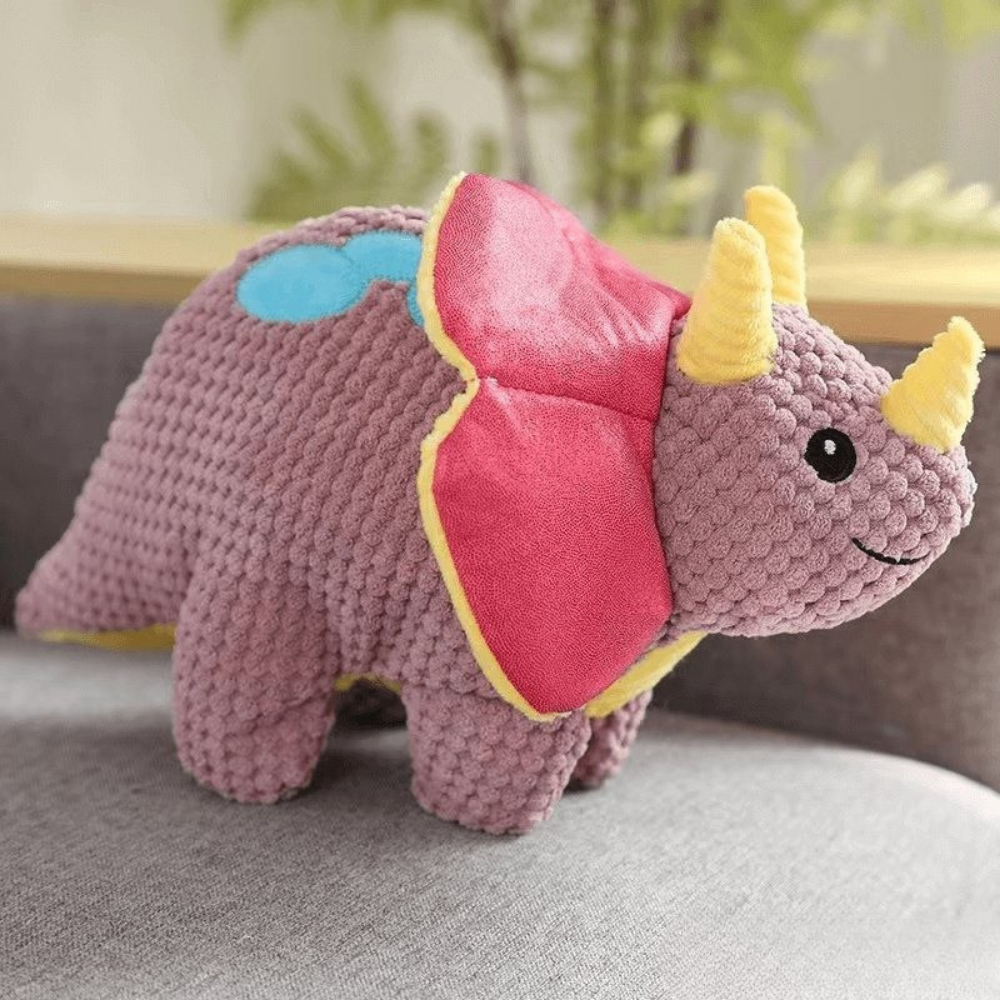 Durable Cute Plush Dog Toy for Gentle Chewers