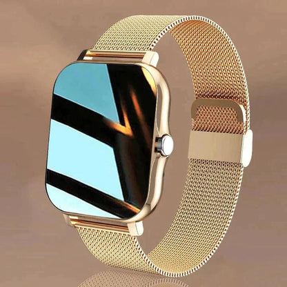 Premium Smart Watch with Stainless Steel Mesh Strap - Glamry