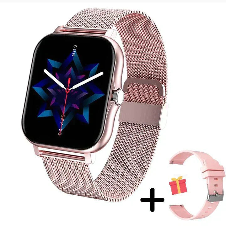 Premium Smart Watch with Stainless Steel Mesh Strap