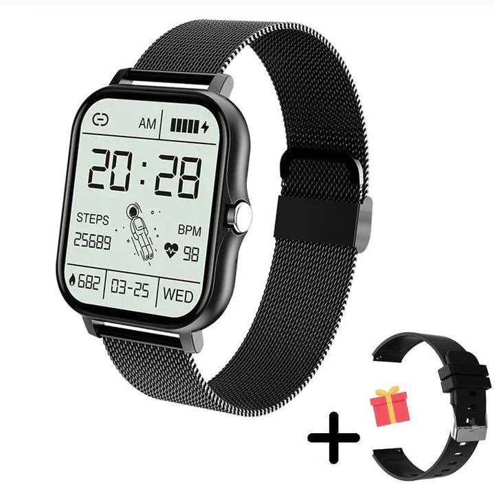 Premium Smart Watch with Stainless Steel Mesh Strap