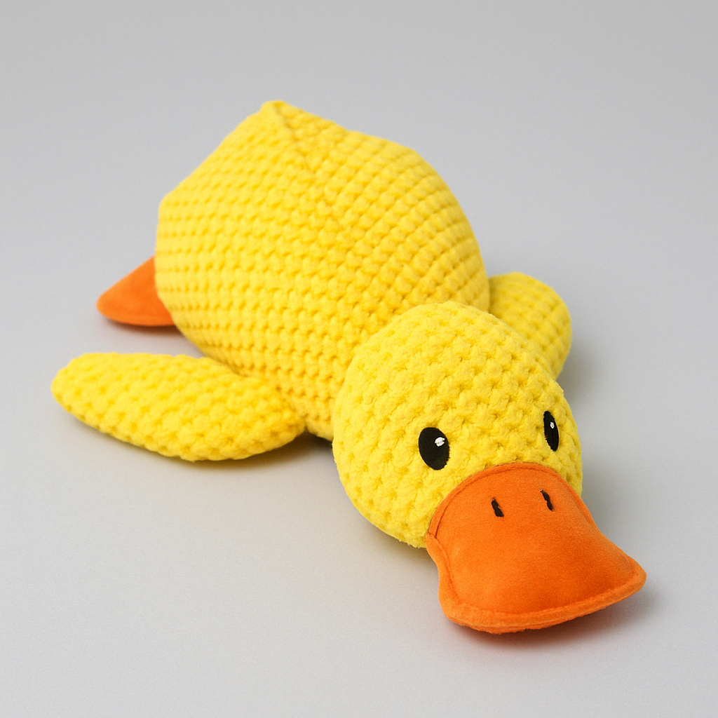 Fun Plush Duck Dog Toy for Anxiety Relief - Glamry