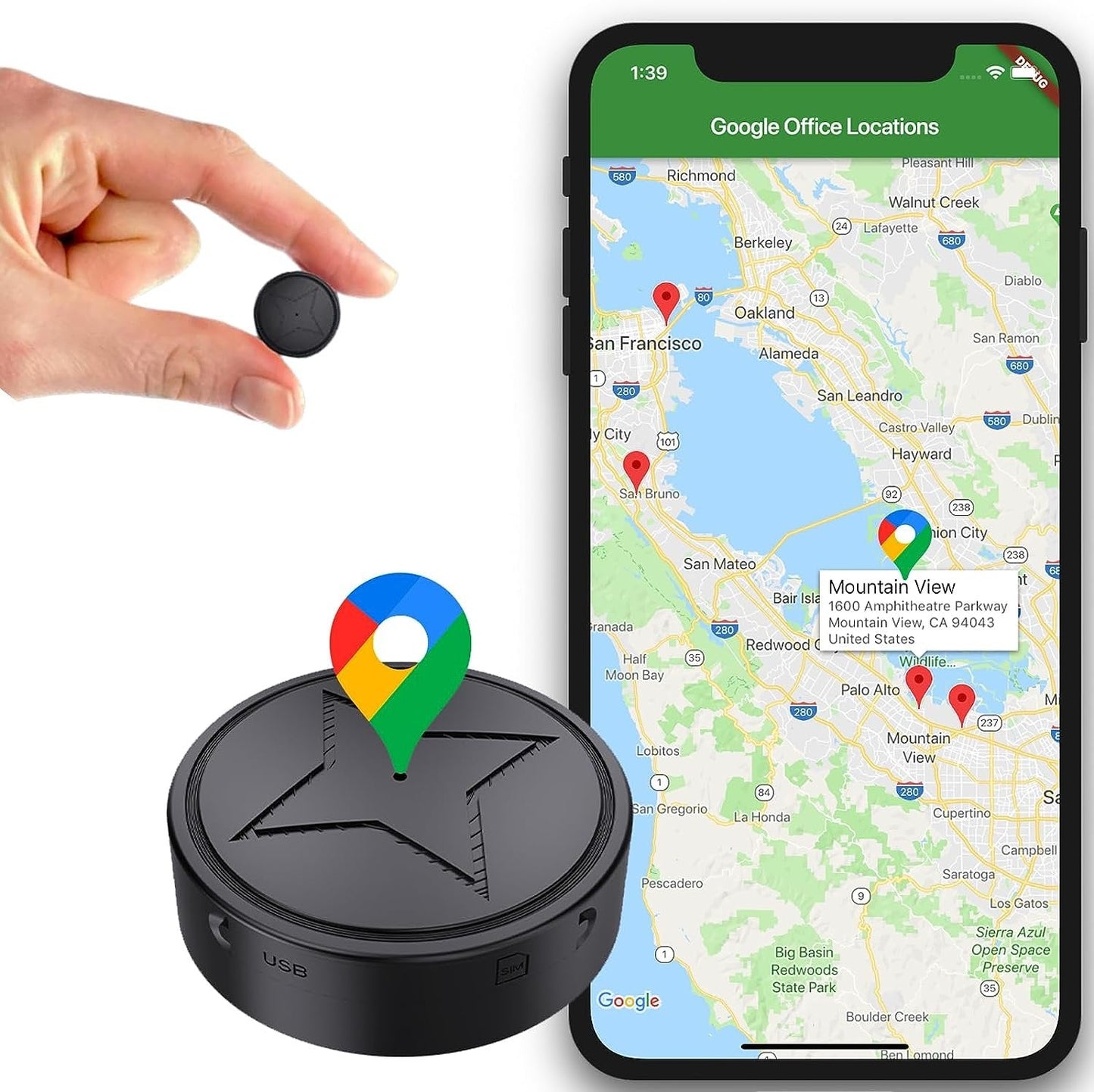 Compact GPS Car Tracker Device - Glamry