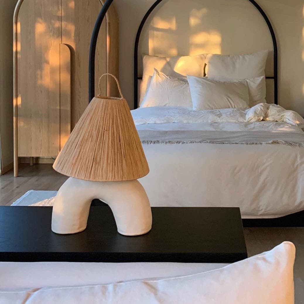 Bright Table Lamp with Strong Base and Energy Saving Light