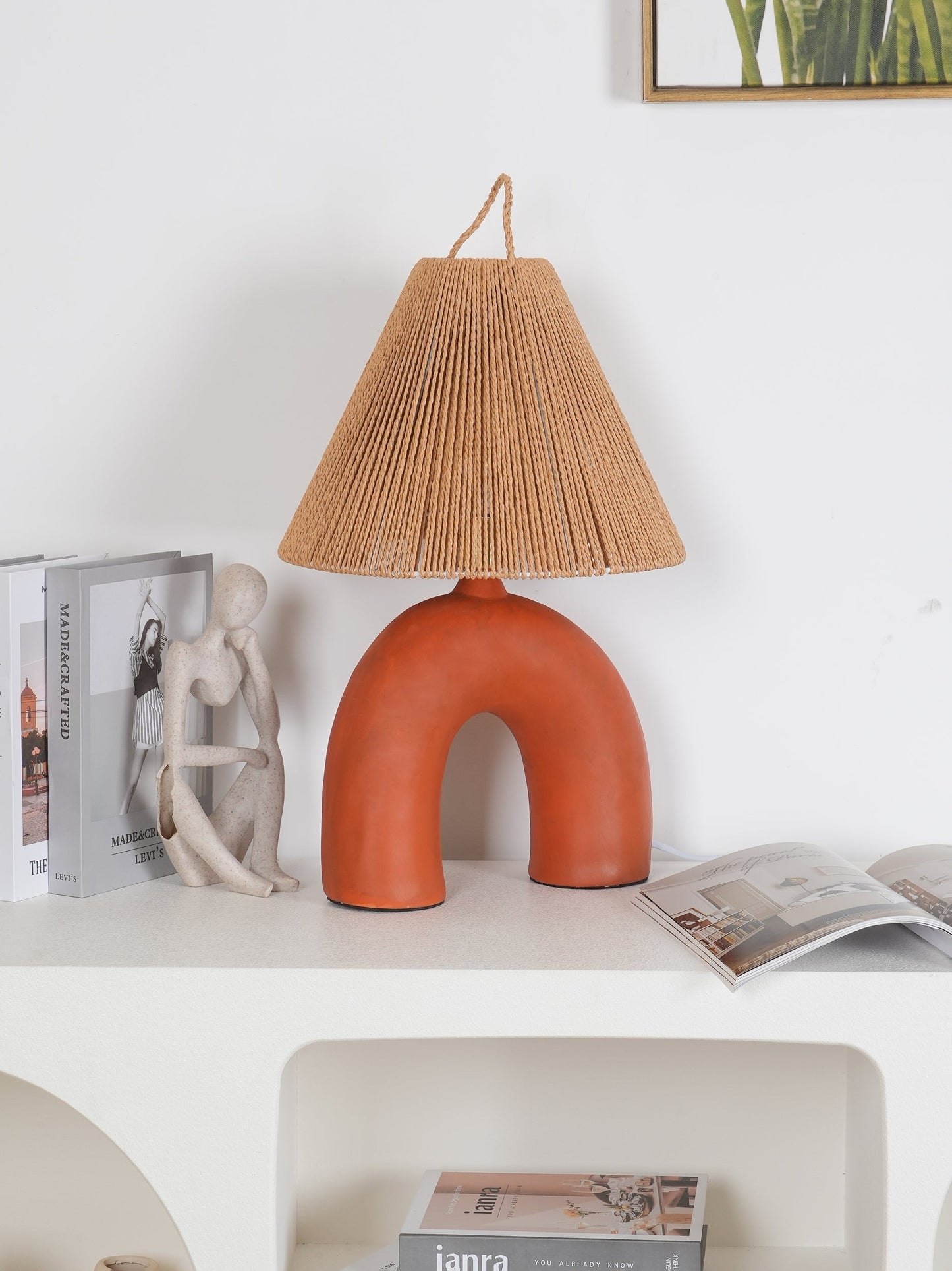 Bright Table Lamp with Strong Base and Energy Saving Light
