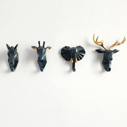 Cute Wooden Animal Wall Hooks for Home Decor
