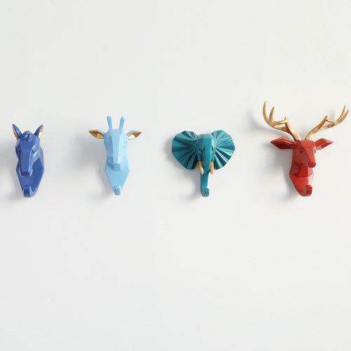 Cute Wooden Animal Wall Hooks for Home Decor