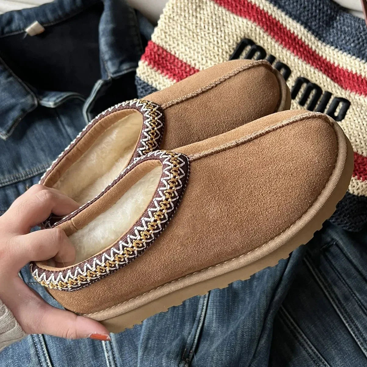 Warm Faux Fur Lined Ankle Boots for Women - Glamry