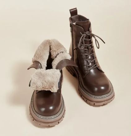 Warm Insulated Snow Boots for Women with Grip Soles