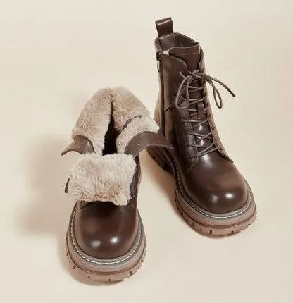 Warm Insulated Snow Boots for Women with Grip Soles