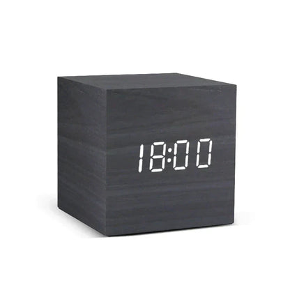 Sleek Digital Alarm Clock with Temperature Display