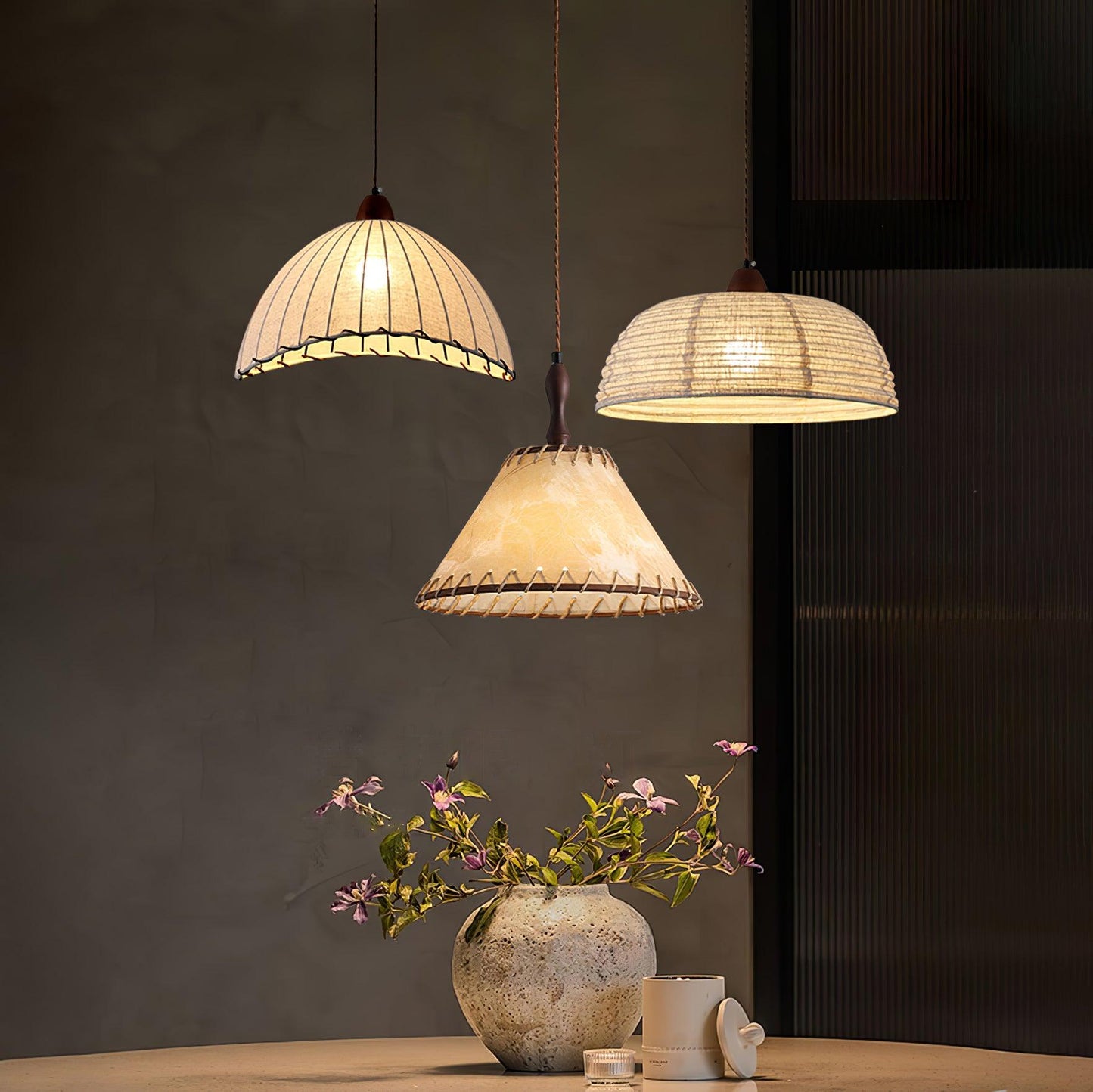 Rustic Wooden Pendant Lamp - Glamry