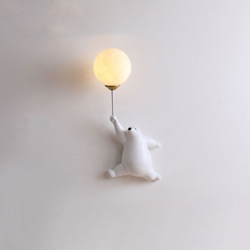Colorful Kids LED Wall Light in Resin and Acrylic