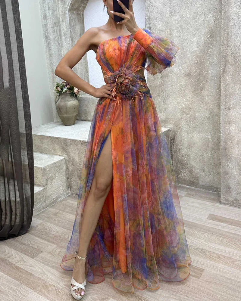 Beautiful Strapless Evening Dress for Women